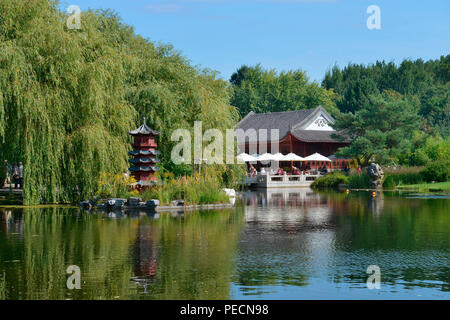 Chinesischer Garten, IGA, Internationale Gartenausstellung, Marzahn, Berlin, Deutschland Stockfoto