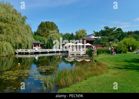 Chinesischer Garten, IGA, Internationale Gartenausstellung, Marzahn, Berlin, Deutschland Stockfoto