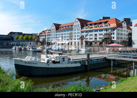 Das Einkaufszentrum, Tempelhofer Hafen, Tempelhof, Berlin, Deutschland Stockfoto