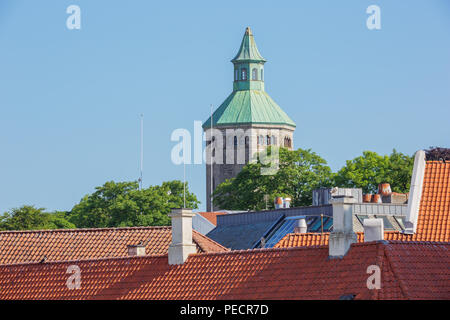 Die valberg Turm mit Blick auf Stavanger, vom Stadtpark gesehen Stockfoto