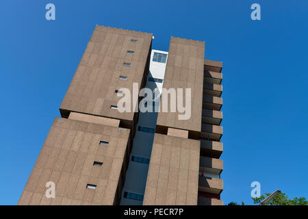 Plattenbau, Ordensmeisterstrasse, Tempelhof, Berlin, Deutschland Stockfoto