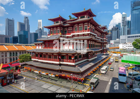 Buddha Zahn Tempel in Chinatown, sinagapore Stockfoto