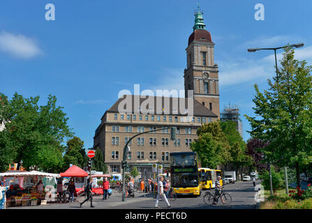 Rathaus, Breslauer Platz, Friedenau, Tempelhof-Schoeneberg, Berlin, Deutschland Stockfoto