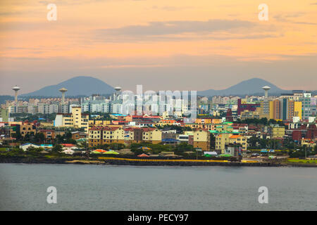 Panorama der Insel Jeju Südkorea Strait Asien Stockfoto