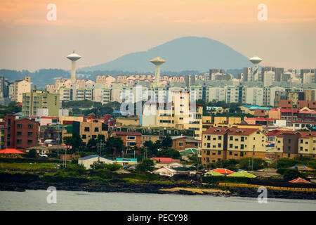 Panorama der Insel Jeju Südkorea Strait Asien Stockfoto