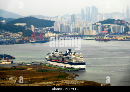 Anzeigen von Busan von Observatory Tower Pusan in Südkorea Asien Stockfoto