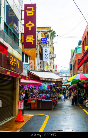 Gukje Markt Pusan Busan, Südkorea Asien Stockfoto