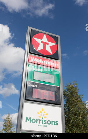 Texaco Tankstelle, Dudley Port, Tipton, West Midlands DY4 7RB Stockfoto