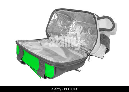 Modische Tasche für Produkte mit termomaterialom Innen. Stockfoto