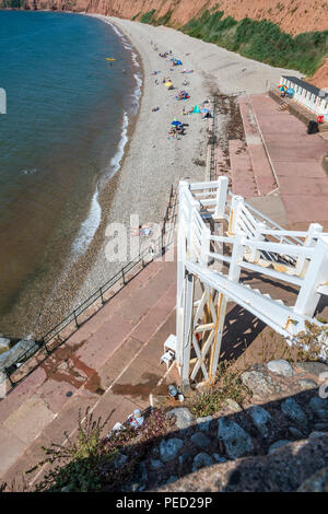 Jacobs Ladder, Sidmaouth, Devon, Großbritannien Stockfoto