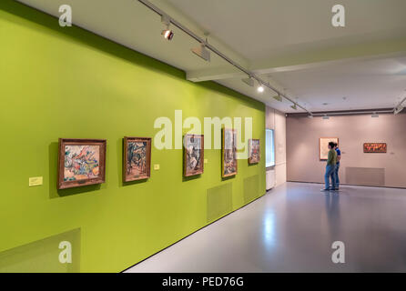 Moderne Kunst im Kode Art Museum, mit Gemälden des Fauvist Künstlers Othon Friesz im Vordergrund, Kode 4, Bergen, Westland, Norwegen Stockfoto