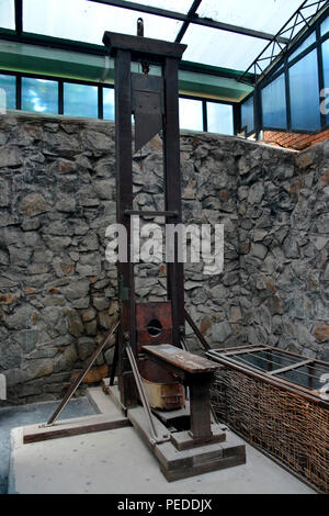 Guillotine, War Remnants Museum, Ho-Chi-Minh-Stadt, Vietnam Stockfoto