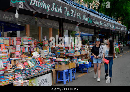 Buchstrasse, Nguyen Van Binh, Ho-Chi-Minh-Stadt, Vietnam Stockfoto