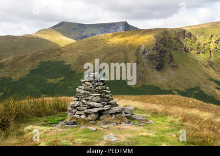 Bannerdale Felsen und blencathra von Souther fiel, Lake District, Cumbria, Großbritannien Stockfoto