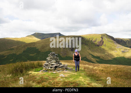 Bannerdale Felsen und blencathra von Souther fiel, Lake District, Cumbria, Großbritannien Stockfoto