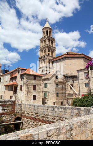 Kroatien - Split in Dalmatien. Diokletian Palast - berühmten UNESCO-Weltkulturerbe. Stockfoto