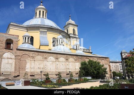 Die Königliche Basilika San Francisco El Grande. Katholische Kirche in Madrid, Spanien. Schöne religiöse Architektur. Stockfoto