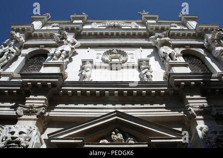 Santa Maria dei Derelitti Kirche (Ospedaletto) in Venedig, Italien. Schöne barocke Wahrzeichen. Stockfoto