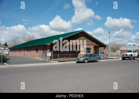 BURNS, Oregon 21. APRIL 2016, weite Einstellung der Post in Verbrennungen. Stockfoto