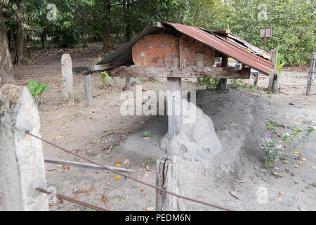 Die Feuerbestattung Website von Pol Pot in der Stadt Choam und nördlich der Stadt Anlong Veng in der Provinz Oddar Meanchey im Northwaest Kambodscha. Cam Stockfoto