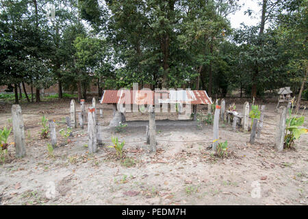 Die Feuerbestattung Website von Pol Pot in der Stadt Choam und nördlich der Stadt Anlong Veng in der Provinz Oddar Meanchey im Northwaest Kambodscha. Cam Stockfoto