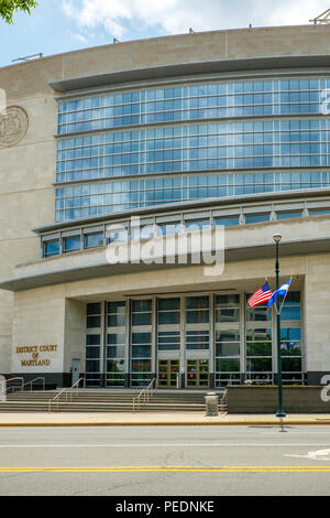 Amtsgericht von Maryland, 191 East Jefferson Street, Rockville, Maryland Stockfoto