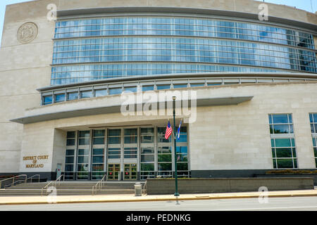 Amtsgericht von Maryland, 191 East Jefferson Street, Rockville, Maryland Stockfoto