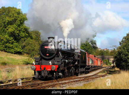 45212 Blätter Haworth auf einem Fracht auf der KWVR 7.10.11 Stockfoto