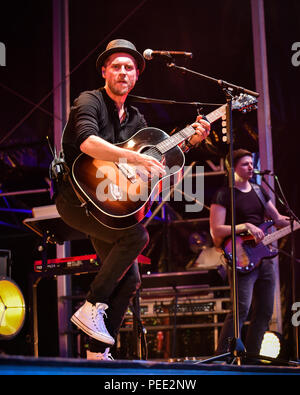 Deutschland, Ebern, Eyrichshhof Schloss, 30. Juli 2018 - Johaness Oerding - Rösler Open Air - Bild: Johaness Oerding ein Set an der Rösler Open Ai spielen Stockfoto