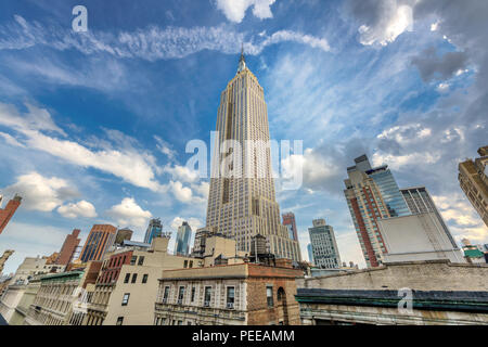 Empire State Building in Manhattan, NYC Stockfoto