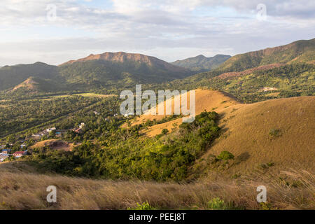 Blick über philippinische Landschaft in Coron town Stockfoto