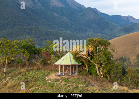 Kleine Hütte in der philippinischen Landschaft von Coron Stockfoto