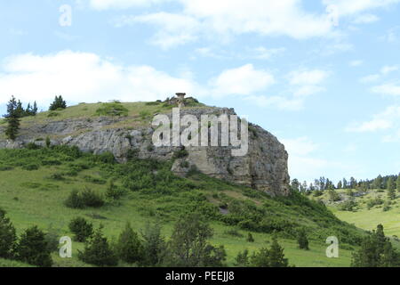 Tabelle Rock Boot Camp, Smith River State Park, Montana, USA Stockfoto