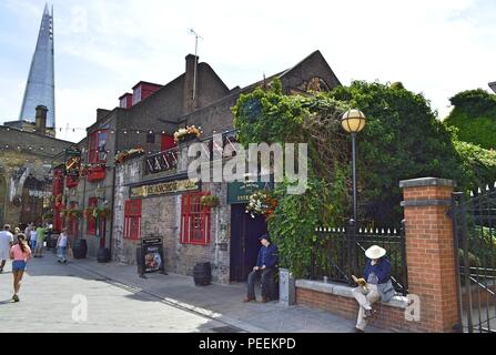 Anchor Inn Bankside in Southwark London UK. Stockfoto