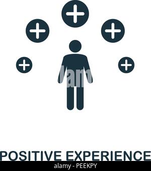 Positive Erfahrung kreativen Symbol. Einfaches element Abbildung. Positive Erfahrung Konzept symbol Design vom Projektmanagement Sammlung. Kann u Stock Vektor