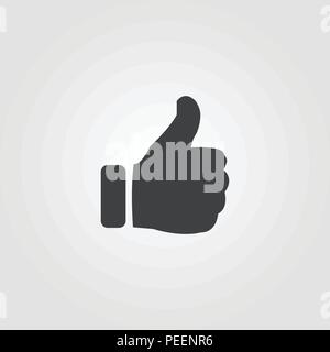 Daumen hoch kreative Symbol. Einfaches element Abbildung. Daumen hoch Konzept symbol Design von ui-Sammlung. Können für im Web verwendet werden, mobile und Print. web-des Stock Vektor