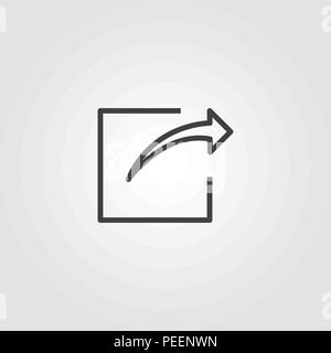 Teilen kreative Symbol. Einfaches element Abbildung. Teilen Konzept symbol Design von ui-Sammlung. Können für im Web verwendet werden, mobile und Print. web design, ein Stock Vektor