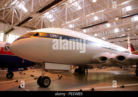 De Havilland DH106 Komet 1 Flugzeug im RAF Museum Cosford. G-APAS ist das älteste überlebende Comet-Flugzeug Stockfoto