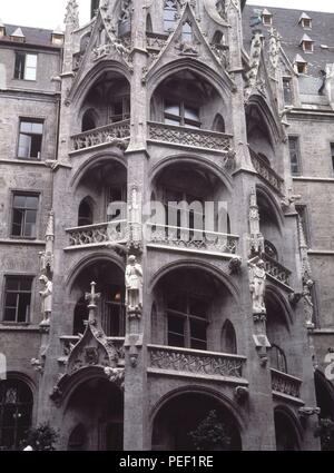 Terrasse - las mejores DE LA ESCALERA. Lage: AYUNTAMIENTO NUEVO, München, Deutschland. Stockfoto