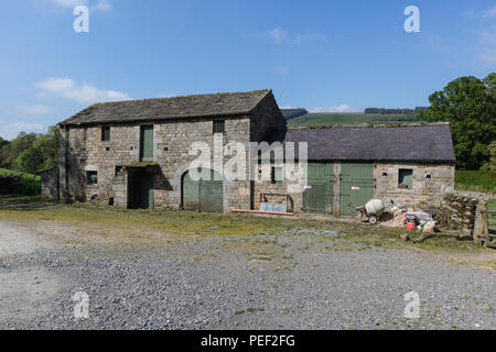 Alte Scheune in Nidderdale, North Yorkshire, England, Großbritannien Stockfoto