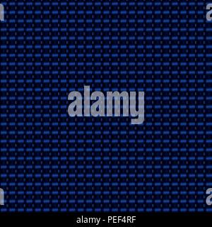 Blau volumetrische Carbon Textur vektor Hintergrund. Nahtlose Muster swatch enthalten Stock Vektor