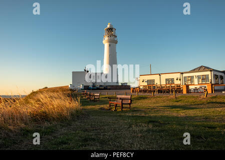 Es gibt so viele fantastische Aussicht auf den großen Yorkshire Küste. Dies ist Flamborough, der Heimat der fantastischen Klippen, Leuchtturm und fantastische Tierwelt Stockfoto