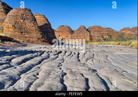 Trockenes Flussbett der Piccaninny Creek in den Bungle Bungles Nationalpark, Northern Territories, Australien Stockfoto