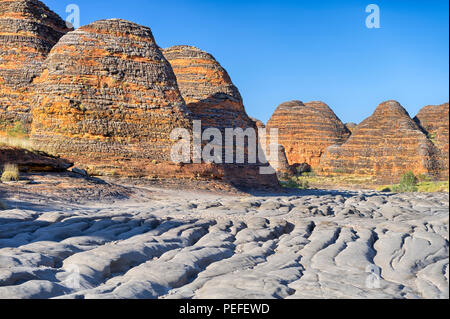 Trockenes Flussbett der Piccaninny Creek in den Bungle Bungles Nationalpark, Northern Territories, Australien Stockfoto