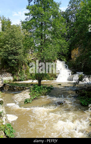 Wasserfall' Slap pod Marofom', in Mrzlo Polje, Savinjska, Slowenien Stockfoto