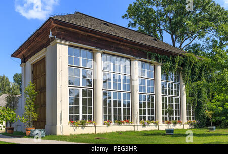 Neue Orangerie Pavillon in den Gärten der Aristokratie Radziwill Familie in der Nähe von Nieborow Lowicz in polnischen Masowien, Polen Stockfoto