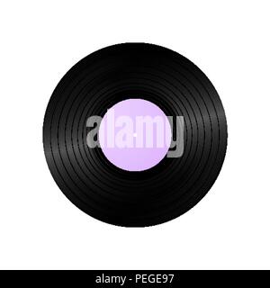 Retro vinyl record Hintergrund. Jahrgang 1980 s Musik Abbildung: Stock Vektor