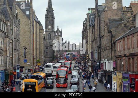 Edinburgh Festival Fringe, Royal Mile, Edinburgh, Schottland, 2018 Stockfoto
