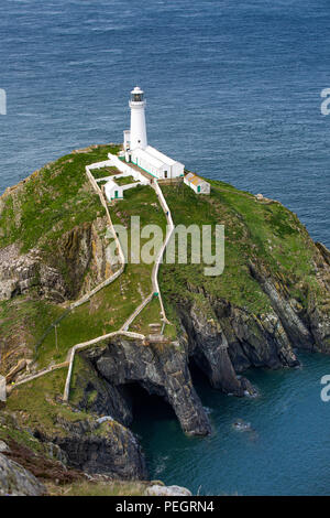 Großbritannien, Wales, Anglesey, Holy Island, South Stack Lighthouse Stockfoto
