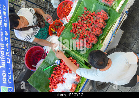 Ein Markt bei Chatuchak Market in Bangkok, Thailand. Stockfoto